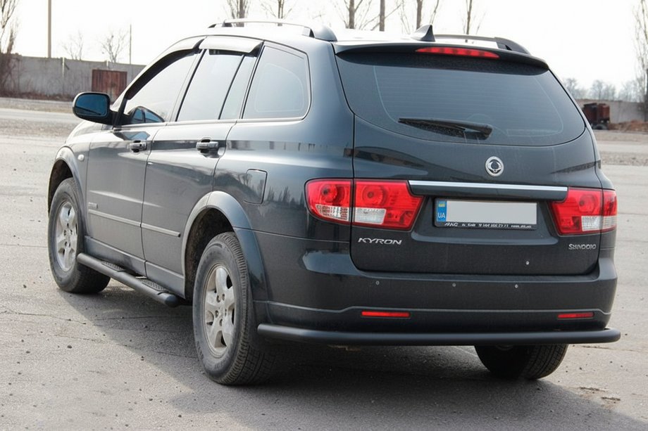 SsangYong Kyron 2005–2014 Zadní ochranný rám AK005 Black (nerez) Image