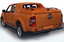 Ford Ranger 2011–2022 Zadní ochranný rám AK005 Black (2011-2018, nerez) fotografie 4