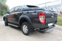 Ford Ranger 2011–2022 Zadní ochranný rám AK005 Black (2011-2018, nerez) fotografie 3