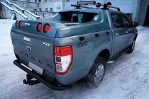 Ford Ranger 2011–2022 Zadní ochranný rám AK005 Black (2011-2018, nerez) fotografie 2
