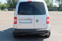 Volkswagen Caddy 2010–2015 Zadní ochranné oblouky AK003-2 Black (2 ks, nerez) fotografie 2