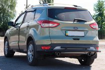 Ford Kuga/Escape 2013–2019 Zadní ochranný rám AK002-2 Black (nerez) fotografie 1