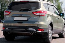 Ford Kuga/Escape 2013–2019 Zadní ochranný rám AK002-2 Black (nerez) fotografie 3