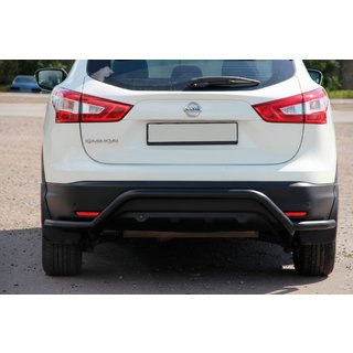 Zadní ochranný rám AK007-Plus Black (nerez) Nissan Qashqai 2014–2021 fotografie 1
