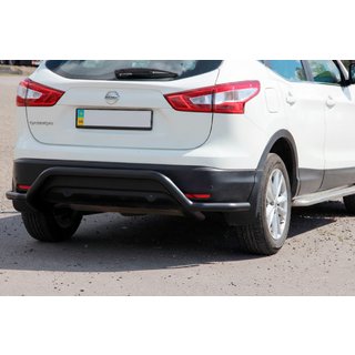 Zadní ochranný rám AK007-Plus Black (nerez) Nissan Qashqai 2014–2021 fotografie 2