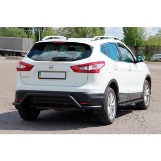 Zadní ochranný rám AK007-Plus Black (nerez) Nissan Qashqai 2014–2021 fotografie 3