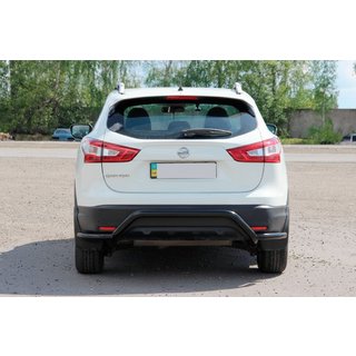 Zadní ochranný rám AK007-Plus Black (nerez) Nissan Qashqai 2014–2021 fotografie 4