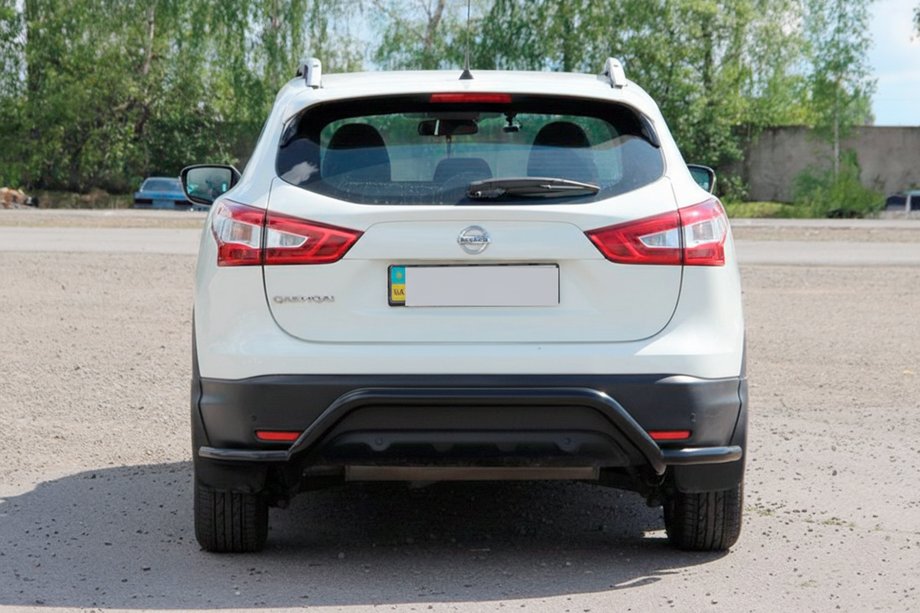 Nissan Qashqai 2014–2021 Zadní ochranný rám AK007-Plus Black (nerez) Fotografie 4