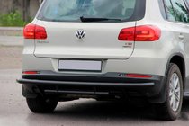Volkswagen Tiguan 2007–2016 Zadní ochranný rám AK002-2 Black (nerez) fotografie 1