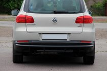 Volkswagen Tiguan 2007–2016 Zadní ochranný rám AK002-2 Black (nerez) fotografie 2