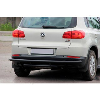 Zadní ochranný rám AK002-2 Black (nerez) Volkswagen Tiguan 2007–2016 fotografie 1