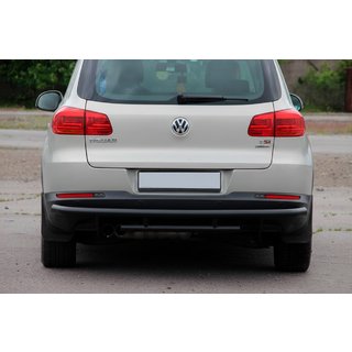 Zadní ochranný rám AK002-2 Black (nerez) Volkswagen Tiguan 2007–2016 fotografie 2