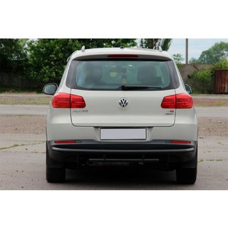 Zadní ochranný rám AK002-2 Black (nerez) Volkswagen Tiguan 2007–2016 fotografie 4