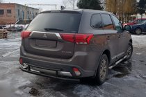 Mitsubishi Outlander 2012–2021 Zadní ochranný rám AK004-2 Black (nerez) fotografie 3