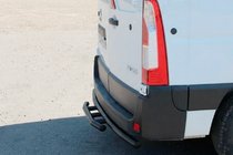 Renault Master 2011–2023 Zadní ochranný rám AK008 Black (nerez) fotografie 1
