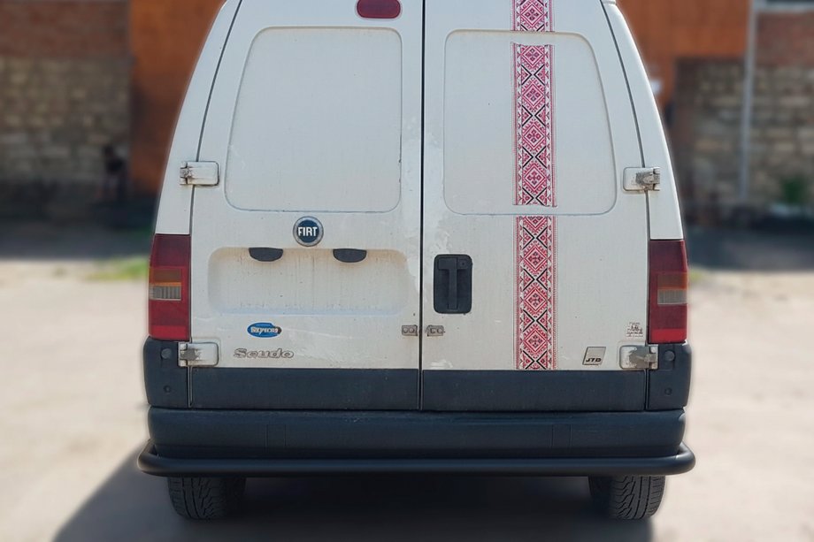 Fiat Scudo 1996–2007 Zadní ochranný rám AK005 Black (nerez) Image