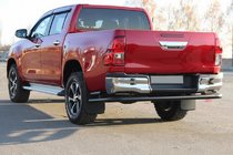 Toyota Hilux 2015– Zadní ochranný oblouk AK005-2 Black (nerez) fotografie 1