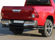 Toyota Hilux 2015– Zadní ochranný oblouk AK005-2 Black (nerez) fotografie 3