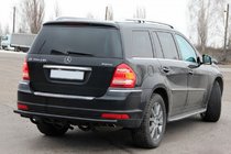 Mercedes GL třída X164 2006–2012 Zadní ochranný rám AK-style Black (nerez) fotografie 3
