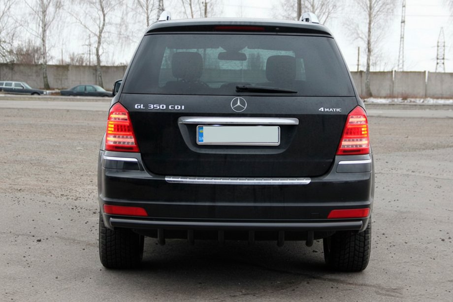 Mercedes GL třída X164 2006–2012 Zadní ochranný rám AK-style Black (nerez) Image