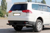 Mitsubishi Pajero Sport 2008–2015 Zadní ochranné oblouky AK003-Special Black (2 ks, nerez) fotografie 1