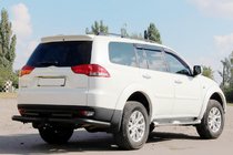 Mitsubishi Pajero Sport 2008–2015 Zadní ochranné oblouky AK003-Special Black (2 ks, nerez) fotografie 3