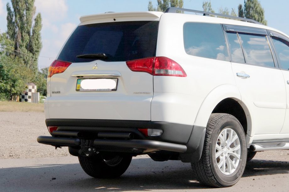 Mitsubishi Pajero Sport 2008–2015 Zadní ochranné oblouky AK003-Special Black (2 ks, nerez) Image