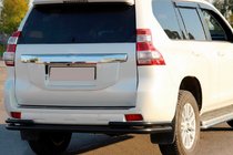 Toyota Land Cruiser Prado 150 2009–2023 Zadní ochranný rám AK005-2 Black (nerez) fotografie 5