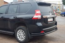 Toyota Land Cruiser Prado 150 2009–2023 Zadní ochranný rám AK005-2 Black (nerez) fotografie 3