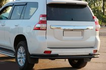 Toyota Land Cruiser Prado 150 2009–2023 Zadní ochranný rám AK005-2 Black (nerez) fotografie 6