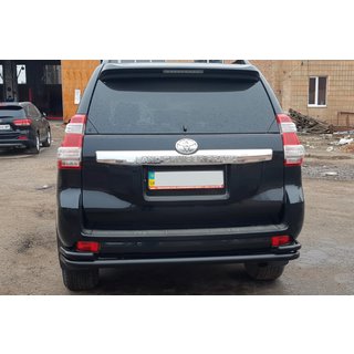 Zadní ochranný rám AK005-2 Black (nerez) Toyota Land Cruiser Prado 150 2009–2023 fotografie 2