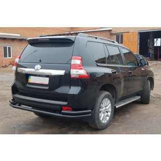Zadní ochranný rám AK005-2 Black (nerez) Toyota Land Cruiser Prado 150 2009–2023 fotografie 4