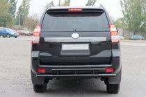 Toyota Land Cruiser Prado 150 2009–2023 Zadní oblouk AK002-2v2 Black (nerez) fotografie 2