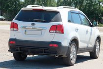 Kia Sorento II XM 2009–2014 Zadní ochranný rám AK002-2 Black (nerez) fotografie 4