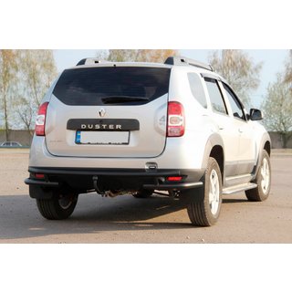 Zadní ochranný rám AK005-Special Black (nerez) Dacia Duster 2008–2018 fotografie 1
