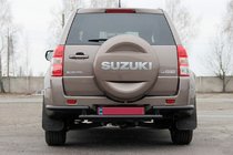 Suzuki Grand Vitara 2005–2017 Zadní ochranný oblouk AK003-2 Black (nerez) fotografie 1