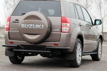 Suzuki Grand Vitara 2005–2017 Zadní ochranný oblouk AK003-2 Black (nerez) fotografie 2