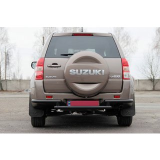 Zadní ochranný oblouk AK003-2 Black (nerez) Suzuki Grand Vitara 2005–2017 fotografie 1