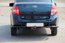 Lada Granta 2011– Zadní ochranný rám AK003-2 Black fotografie 1