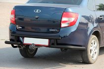 Lada Granta 2011– Zadní ochranný rám AK003-2 Black fotografie 2