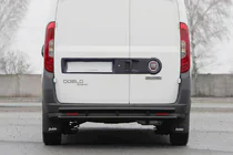 Fiat Doblo II 2010–2022 Zadní ochranný rám AK002/1 – dvojitý, černý (nerez) fotografie 2