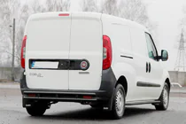 Fiat Doblo II 2010–2022 Zadní ochranný rám AK002/1 – dvojitý, černý (nerez) fotografie 3