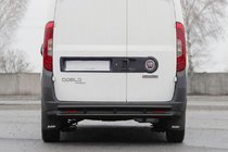 Opel Combo 2012–2018 Zadní ochranný rám AK002/1 – dvojitý, černý (nerez) fotografie 1
