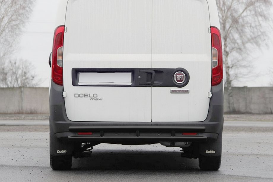 Opel Combo 2012–2018 Zadní ochranný rám AK002/1 – dvojitý, černý (nerez) Image