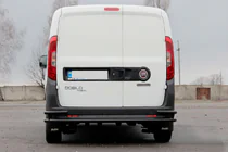 Opel Combo 2012–2018 Zadní ochranný rám AK005/2 – dvojitý Black (nerez) fotografie 1