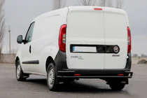 Opel Combo 2012–2018 Zadní ochranný rám AK005/2 – dvojitý Black (nerez) fotografie 2