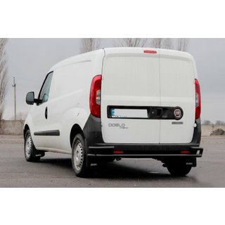 Zadní ochranný rám AK005/2 – dvojitý Black (nerez) Opel Combo 2012–2018 fotografie 2