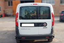 Fiat Doblo II 2010–2022 Zadní ochranný rám AK005/2 – dvojitý Black (nerez) fotografie 2