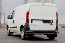 Fiat Doblo II 2010–2022 Zadní ochranný rám AK005/2 – dvojitý Black (nerez) fotografie 5