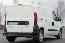 Fiat Doblo II 2010–2022 Zadní ochranný rám AK005/2 – dvojitý Black (nerez) fotografie 6